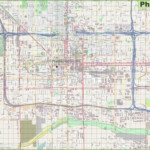 Large Detailed Street Map Of Phoenix Street Map Map Street