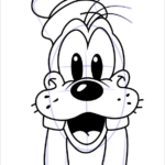 Learn How To Draw Goofy Face From Mickey Mouse Clubhouse Mickey Mouse