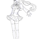 Learn How To Draw Monika From Doki Doki Literature Club Doki Doki