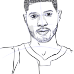 Learn How To Draw Paul George Basketball Players Step By Step