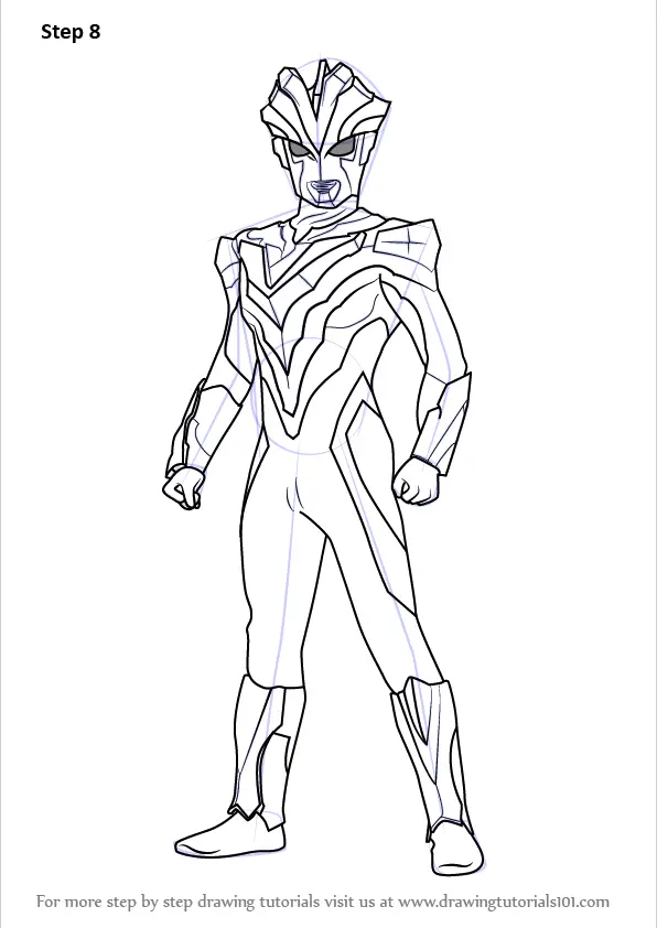 Learn How To Draw Ultraman Victory Ultraman Step By Step Drawing 