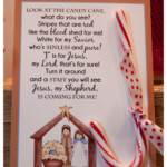 Legend Of The Candy Cane Nativity Card For Witnessing At Etsy