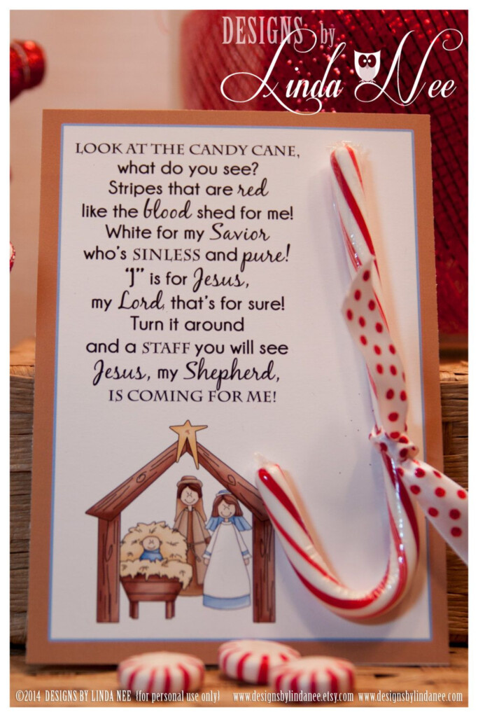 Legend Of The Candy Cane Nativity Card For Witnessing At Etsy 