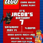 Lego Birthday Invitation Invitacion De Cumplea os De Lego Unique