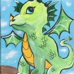 Lesson Download Dragon Painting Includes Detailed Etsy Kids Canvas