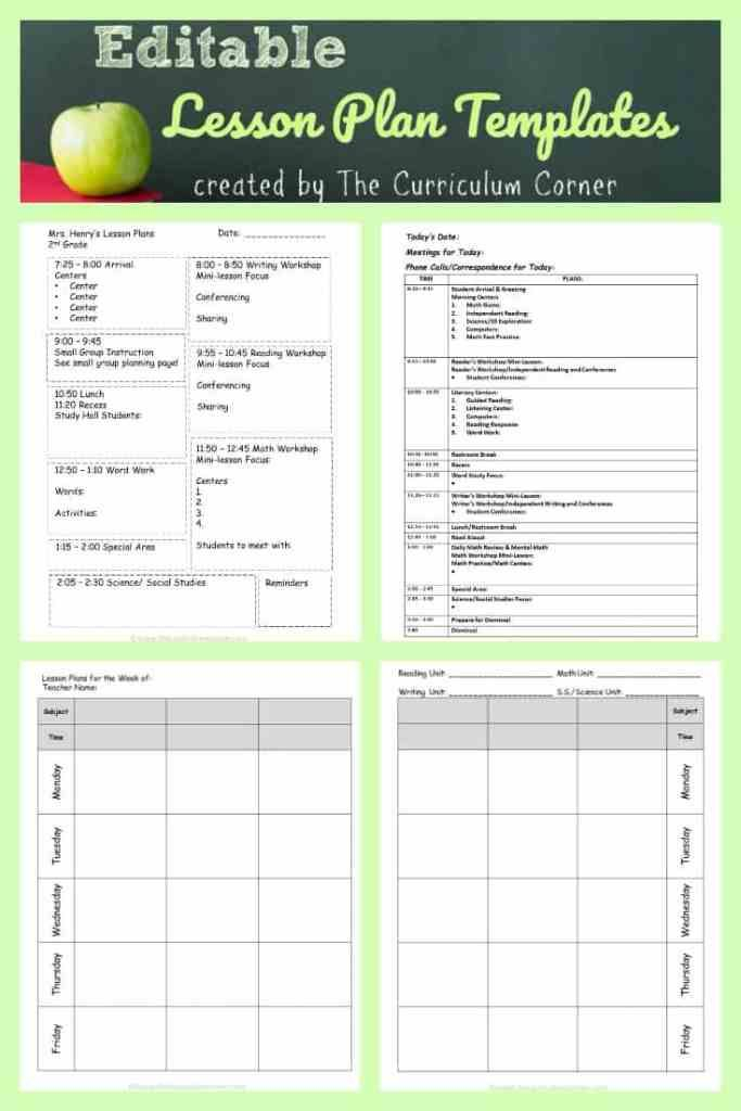 Lesson Plan Templates Teacher Lesson Plans Template Lesson Plan