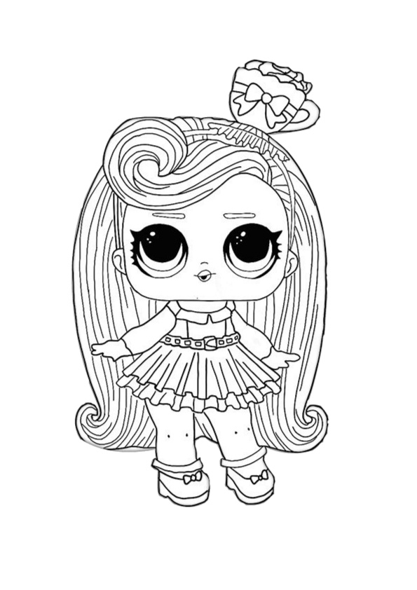 LOL Coloring Pages Cute Printable Surprise Dolls Print Color Craft