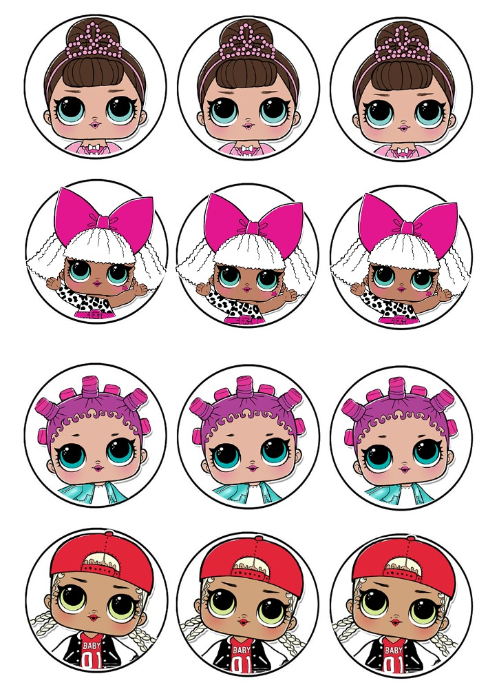 Lol Cupcake Toppers Little Birthday Cakes