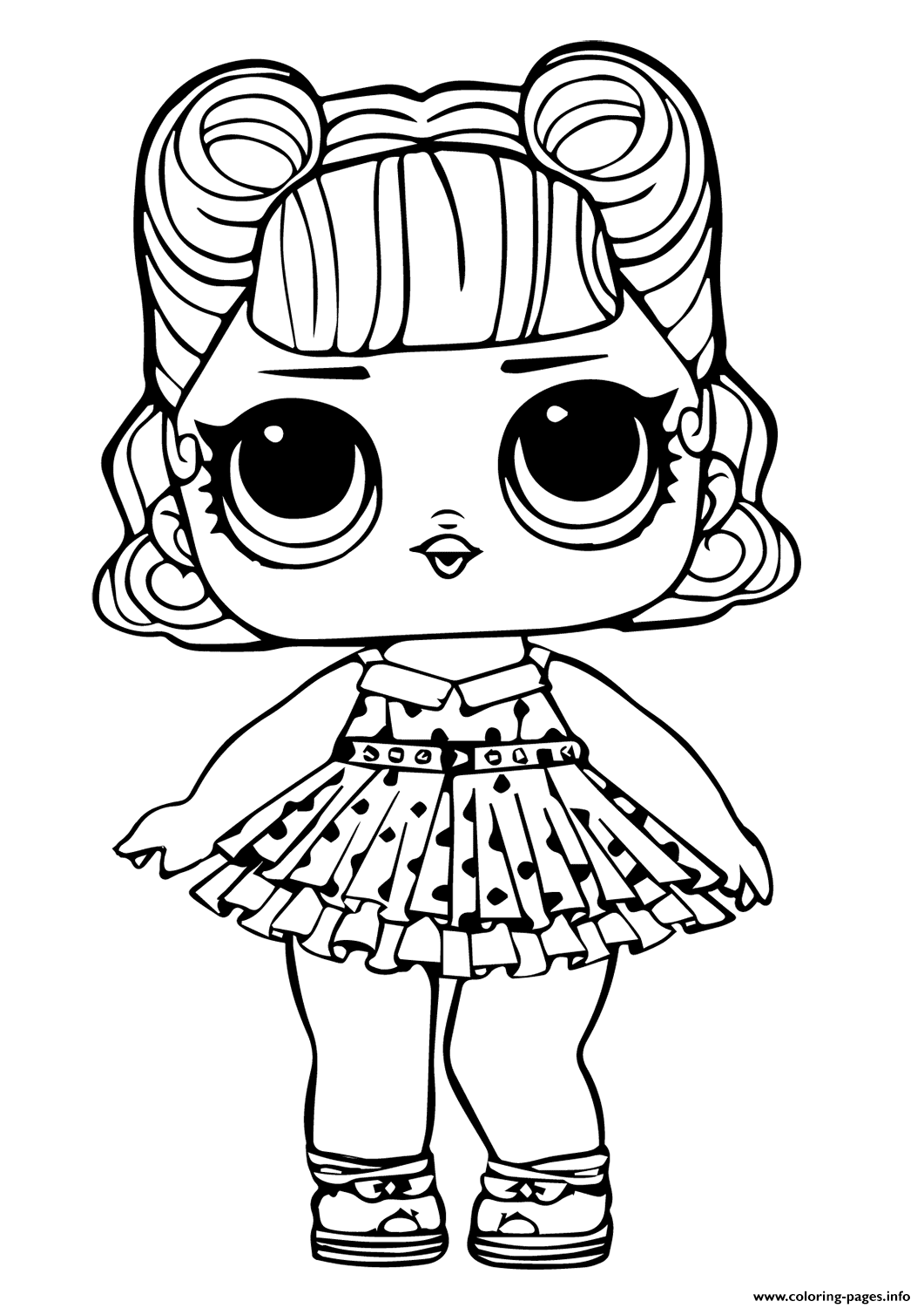 Lol Doll Jitterbug Coloring Page Printable