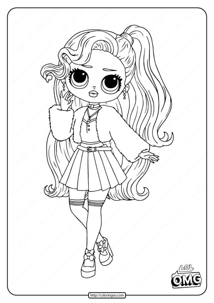 LOL Surprise OMG Pink Baby Coloring Page Baby Coloring Pages Unicorn 