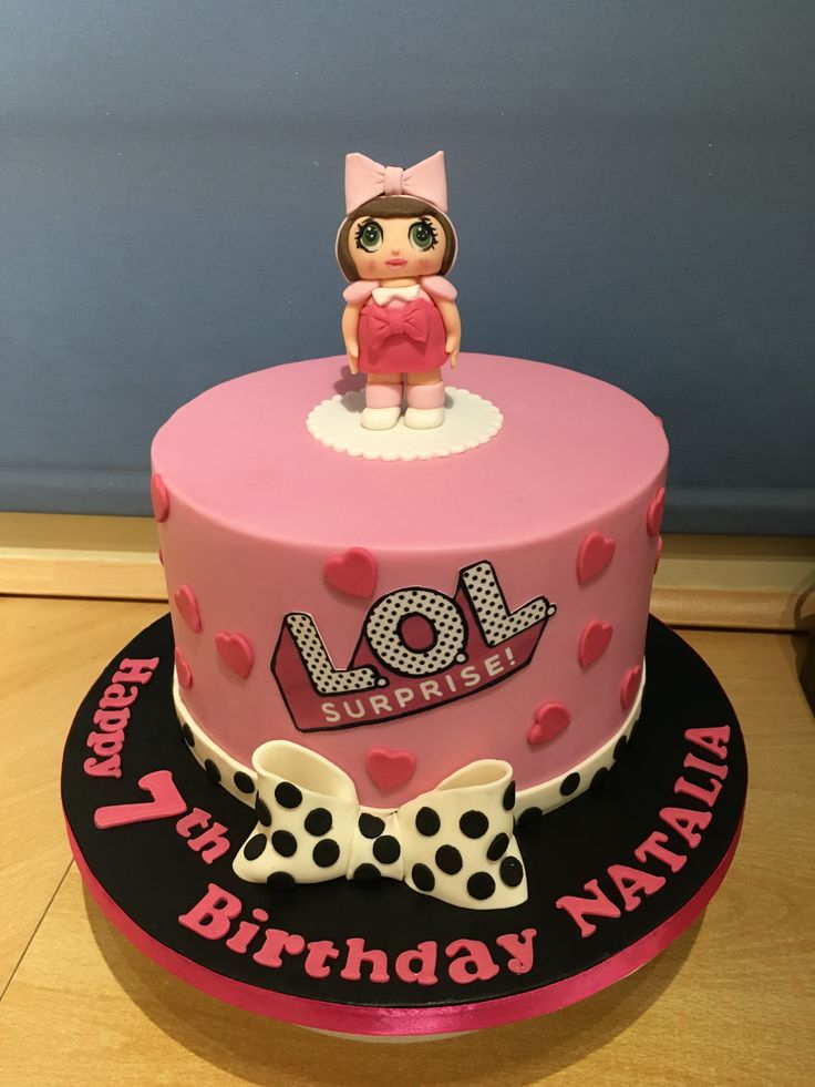 LOL Surprise Themed Cake Doll Birthday Cake Lol Doll Cake Cake