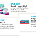 LOTS Of Reset Coupons 5 1 Schick Hydro Silk Razor 1 50 1 Colgate