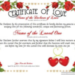 Love Certificate Templates 2 Best Templates Ideas For You Best