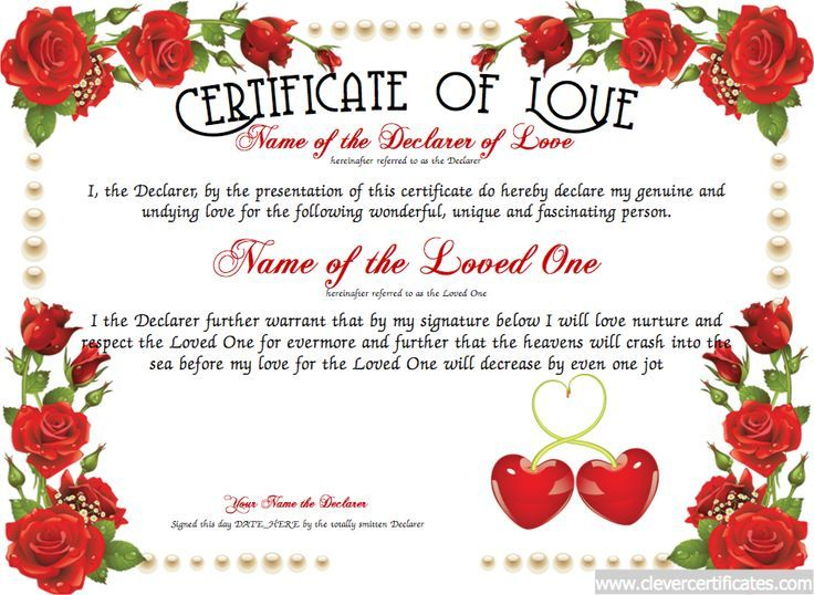 Love Certificate Templates 2 Best Templates Ideas For You Best 