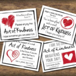 Love Random Act Of Kindness Cards Instant Download Pdf