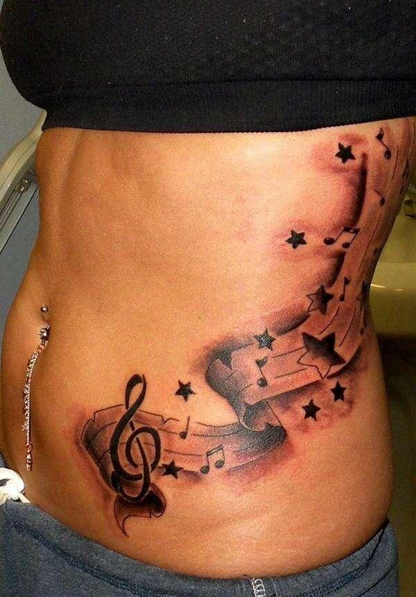 Love This Thigh Tattoos Women Music Tattoo Designs Music Notes Tattoo