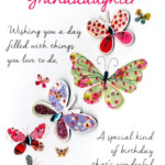 Lovely Granddaughter Birthday Greeting Card Happy Birthday