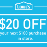 Lowes 20 OFF 100 Printable Coupon Delivered Instantly To Your Inbox