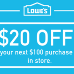 Lowes 20 OFF 100 Printable Coupon Delivered Instantly To Your Inbox