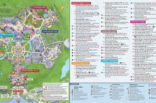 Magic Kingdom Map Walt Disney World Updated January 2021 Disney 