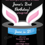 Magic Show Birthday Invitation Magic Show Birthday Party Invitation