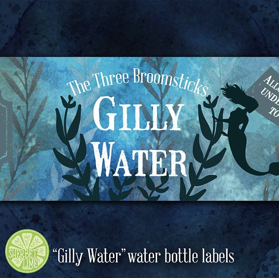 Magical Gilly Water Printable Water Bottle Labels Printable Water