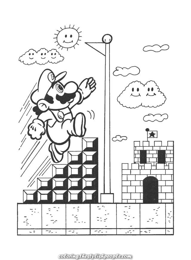 Magical Nintendo Coloring Pages Google Search Super Mario Coloring 