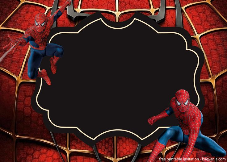 Make Your Boys Happy With Spiderman Invitations Templates Spiderman