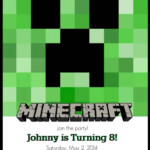 Make Your Own Free Printable Minecraft Party Invitations Minecraft