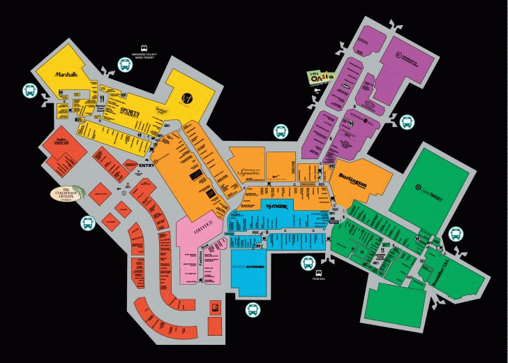 Mall Map For Sawgrass Mills A Simon Mall Located At Sunrise 