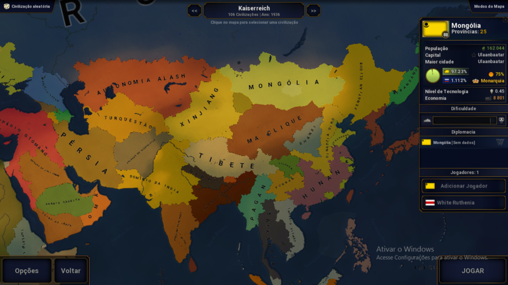 Map Kaiserreich Events And 106 Countries Playable Scenarios Age 