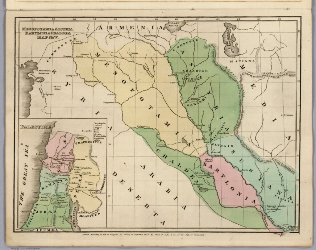 Map No V Mesopotamia Assyria Babylonia Chaldea David Rumsey 