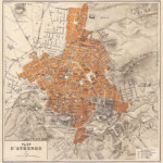 Map Of Athens Old Historical And Vintage Map Of Athens