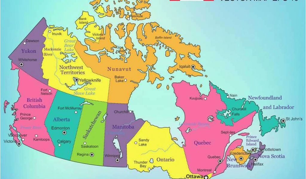 Map Of Canada With Capitals And Provinces 21 Canada Regions Map