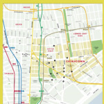 Map Of Chinatown Manhattan New York City