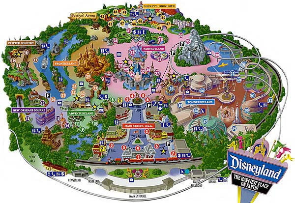 Map Of Disneyland