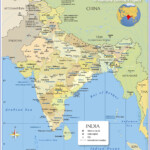 Map Of India Nations Online Project