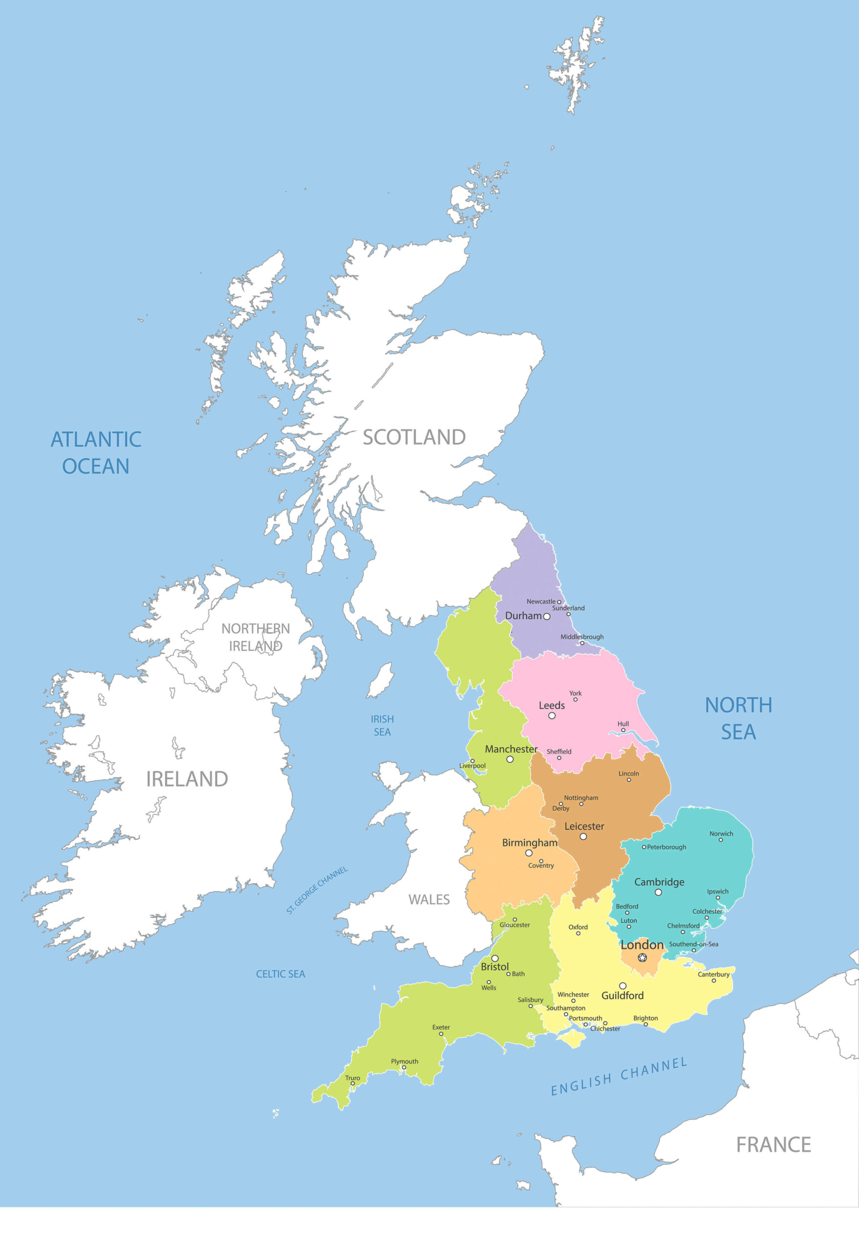 Map United Kingdom - FreePrintable.me