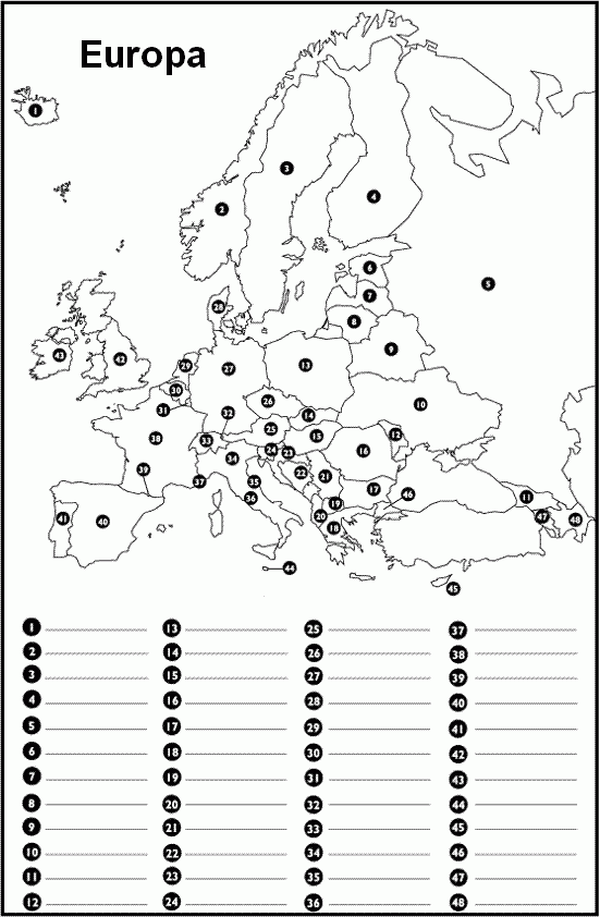 Mapas Pol ticos De Europa Para Colorear Y Aprender Colorear Im genes