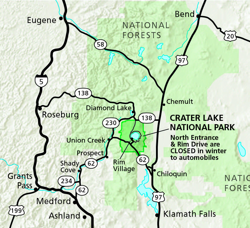 Maps Crater Lake National Park U S National Park Service 