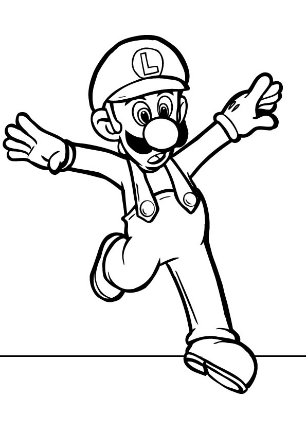 Mario coloring8 Educational Fun Kids Coloring Pages And Preschool 