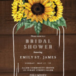 Mason Jar Wedding Invitation Templates Elegant Sunflower Invi