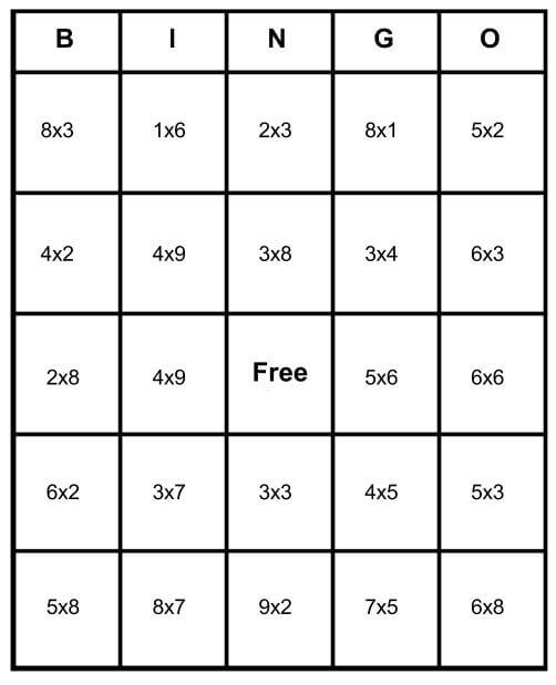 Math Bingo Free Cards Learn How To Play Print For Free