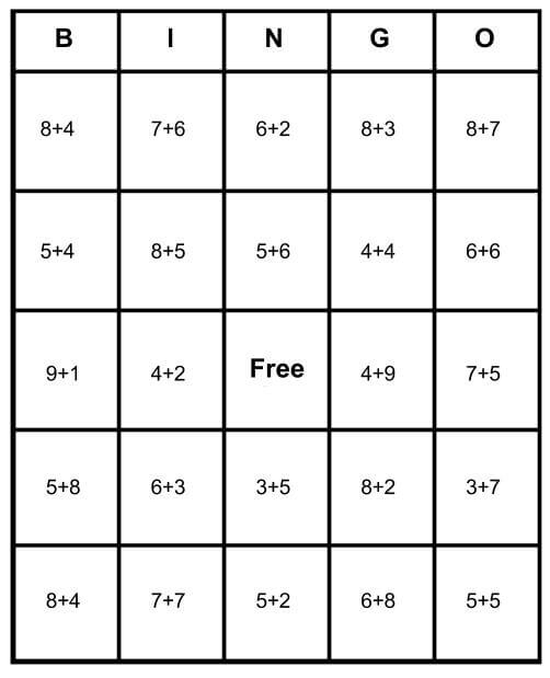 Math Bingo Free Cards Learn How To Play Print For Free