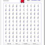 Math Worksheets Multiplication Multiplication Three Times Table