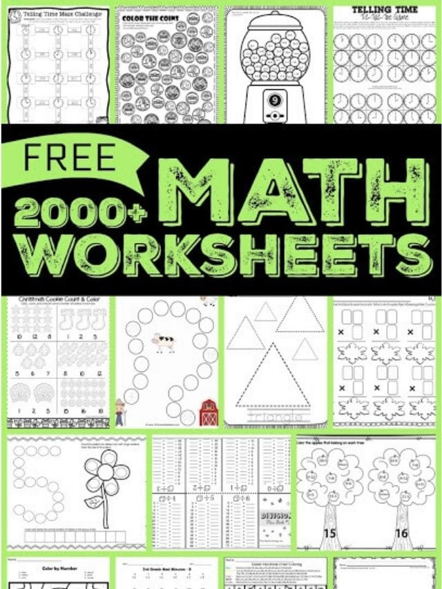 Math Worksheets Story 123 Homeschool 4 Me