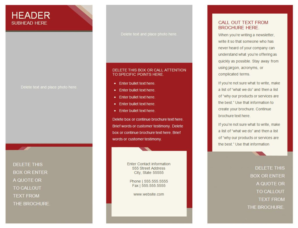 Medical Brochure Medical Brochure Templates