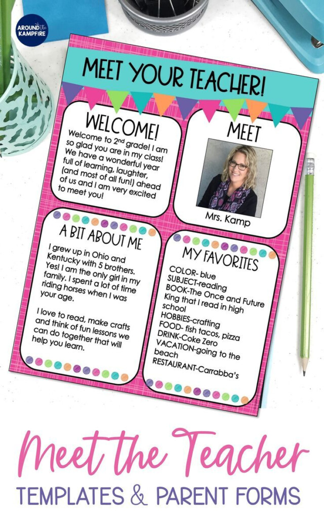 Meet The Teacher Night Letters Templates Forms Meet The Teacher 