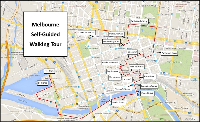 Melbourne Attractions Map FREE PDF Tourist City Tours Map Melbourne 2022