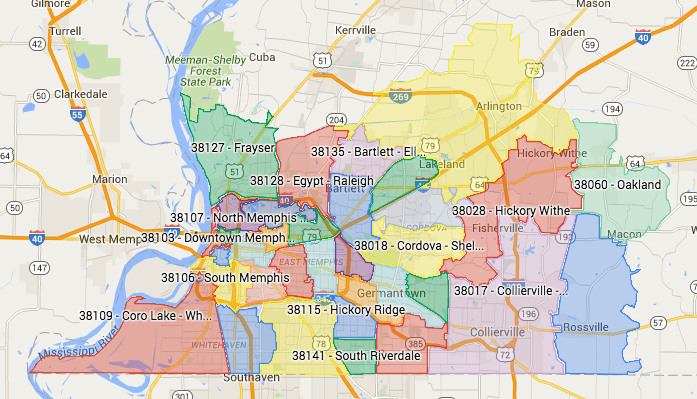 Memphis Zip Codes Search Homes For Sale By Zip Code